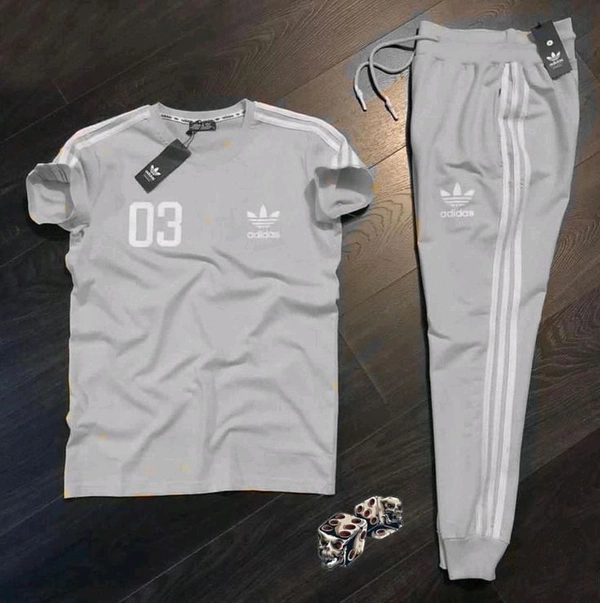 Premium Tracksuit For Mens - L, Silver Chalice