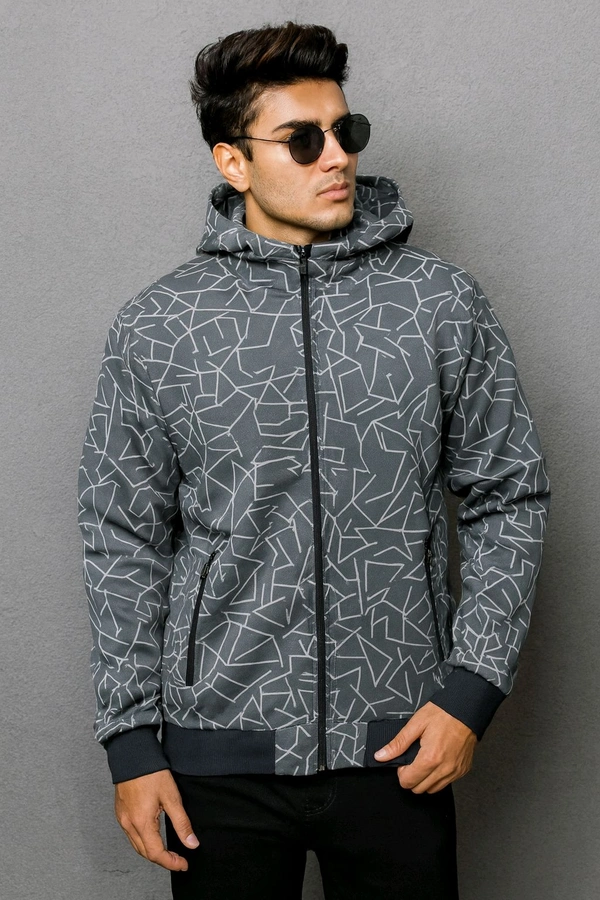 Premium Athletic Upper Printed  - L, Silver