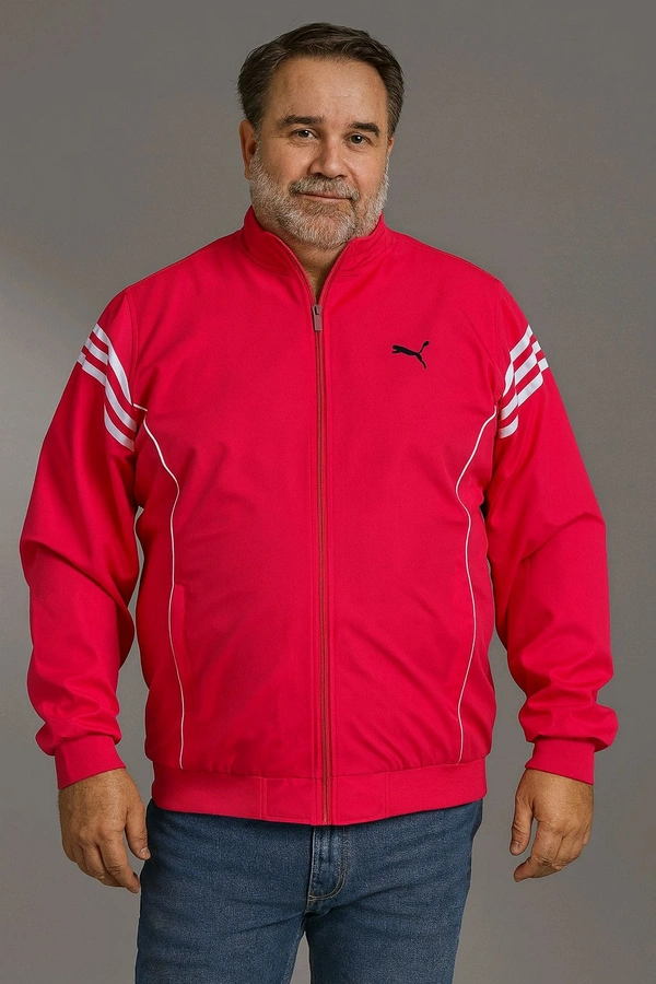 Breathble Fabric Plus Sizes Upper Wear - Red, 4xl