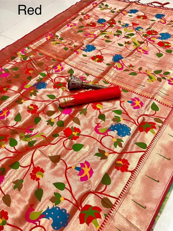 "Pure Kanchipuram Silk Saree – Full Body Weaving | Wedding Special | Lakhani Paithani  Collection