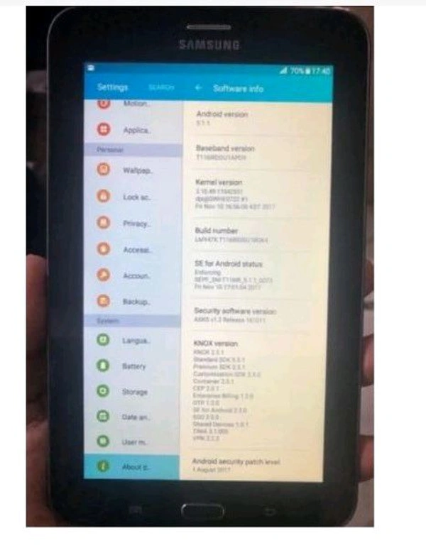 Refurbished Tablet (Samsung Tablet)+4G Calling And Wi-fi - Black