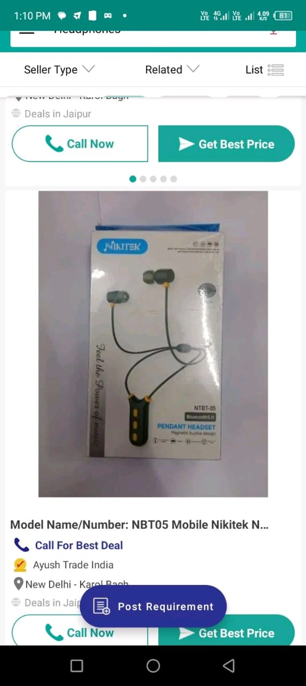 NBT05 Mobile Nikitek Earphone - Mine Shaft