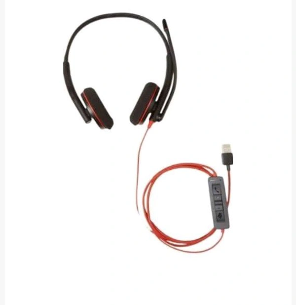 Wired Over The Head Plantronics Headphone - Black