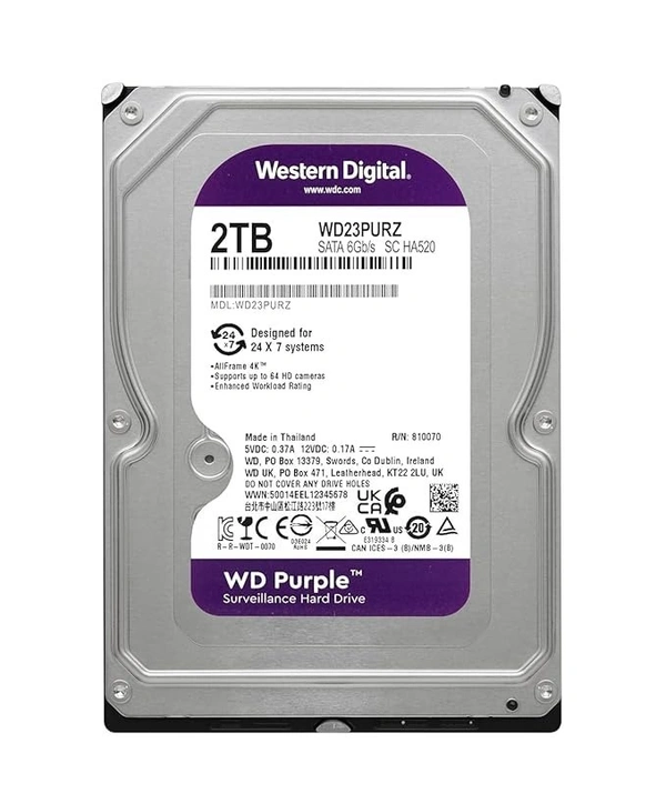 SKU-0575/ 2TB WD Western Digital Wd Purple Surveillance Hard Drive (Wd10Purz, Sata 6 0 Gb)