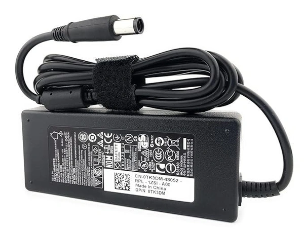 SKU-0580/ Dell Original 90W Laptop Adapter-Black, Big Pin 7.4 MM, 19.5V 4.73A, Warranty 1 Year.