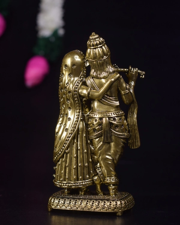 Brass Fine Art Radha Krishna Idol For Wedding Gifts