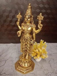 Brass Venkateshwara Idol For Pooja 