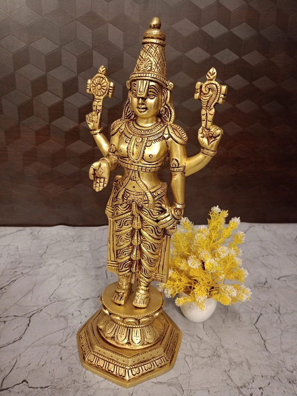 Brass Venkateshwara Idol For Pooja 