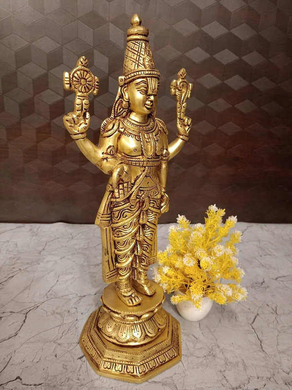 Brass Venkateshwara Idol For Pooja 