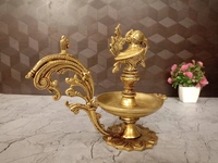 DecorsOne Buy Pure Brass Designer Annam Diya 7.5″, Superfine & Handicraft Idol