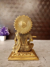 Brass Annapoorani Statue For Pooja / Wisdom and Enlightenment 