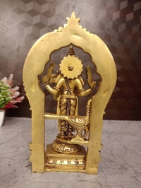 Brass Murugan Idol , Subramaniya Swamy Handicraft Statue For Pooja And Gifts 