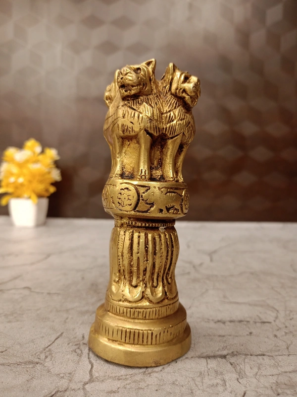 DecorsOne Brass New Design Ashoka Pillar- 7″