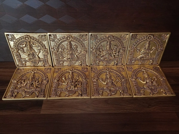 Brass Ashtalakshmi door panel
