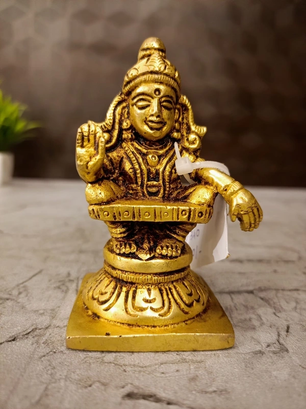 DecorsOne Brass Ayyappan Idol 3.5"