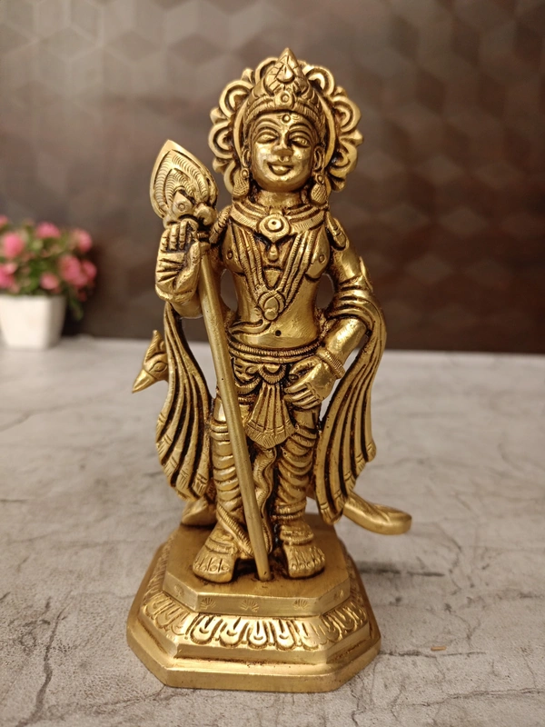 DecorsOne Brass Bala Murugan Idol 6"