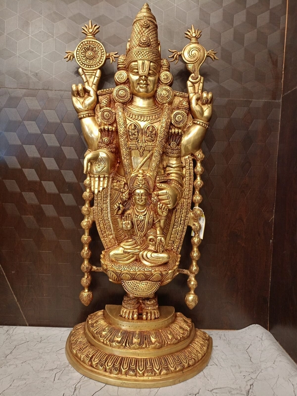 Brass Balaji Statue Best For Pooja And Offices 