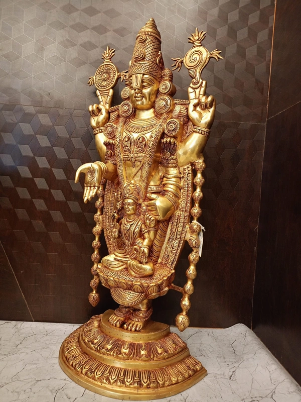 Brass Balaji Statue Best For Pooja And Offices 