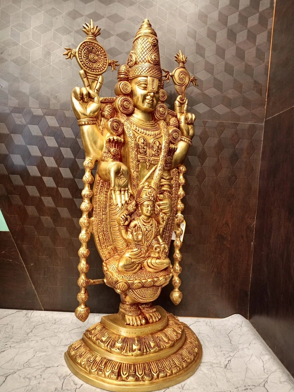 Brass Balaji Statue Best For Pooja And Offices 