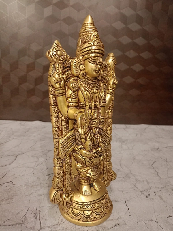 Buy Brass Balaji With Lakshmi Idol 