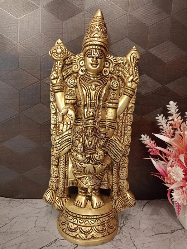 Buy Brass Balaji With Lakshmi Idol 