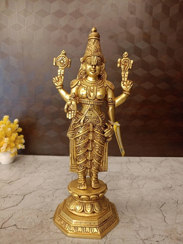 Brass Venkateshwara Idol For Pooja 