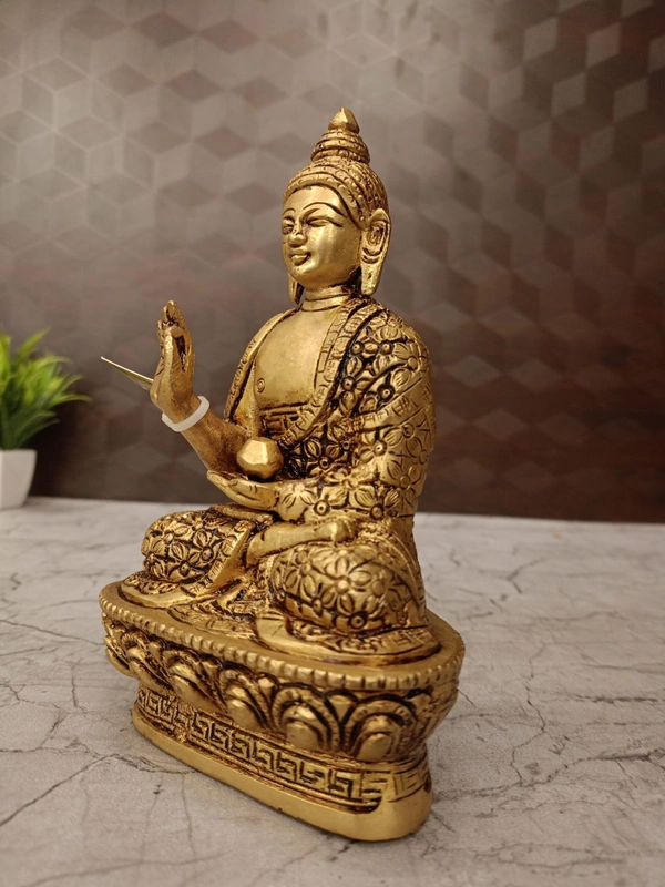 Brass Buddha Idol 