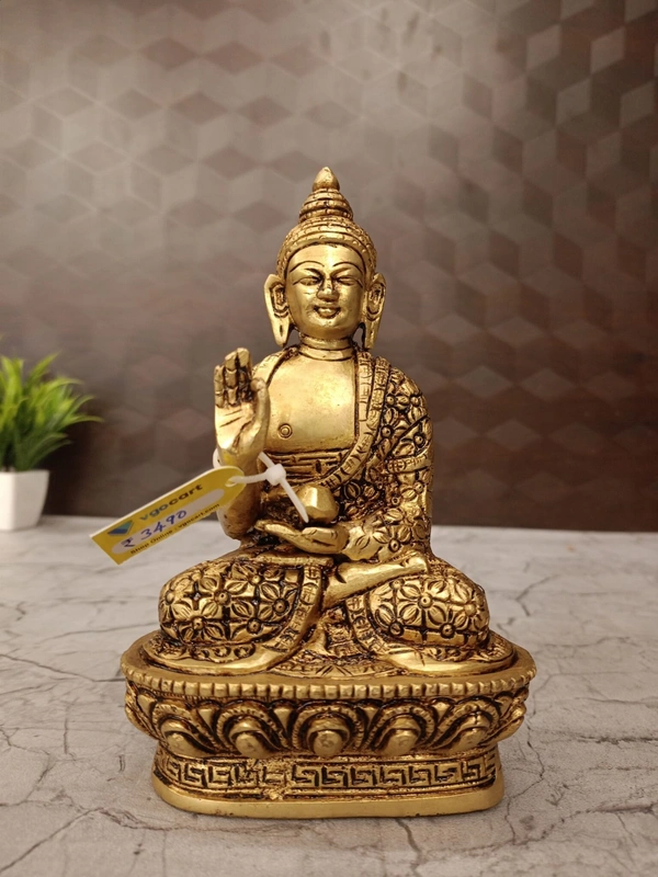 Brass Buddha Idol 