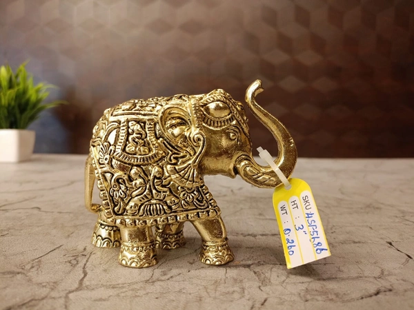 Brass Fine Art Elephant Idol 