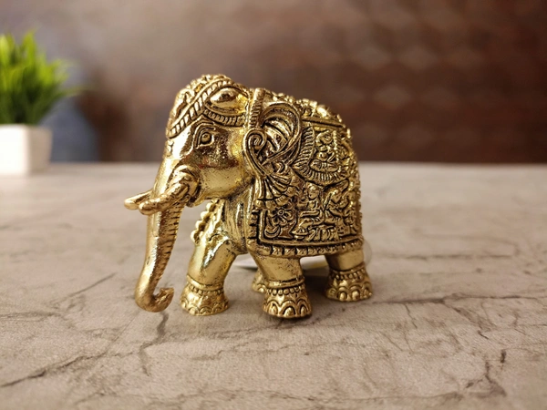 Brass Fine Art Elephant For Home Decor