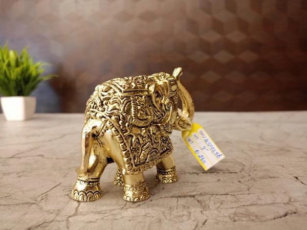 Brass Fine Art Elephant Idol 