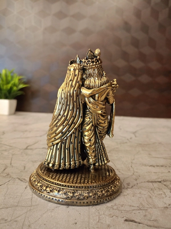 Brass Fine Art Radha Krishna Idol 