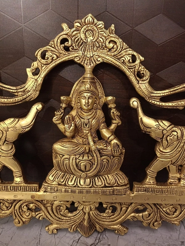 Brass Gajalakshmi Wall Mount