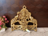 DecorsOne Brass GajaLakshmi Wall Hanging 8.5"