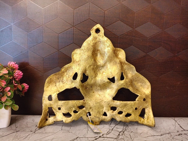 DecorsOne Brass GajaLakshmi Wall Hanging 8.5"
