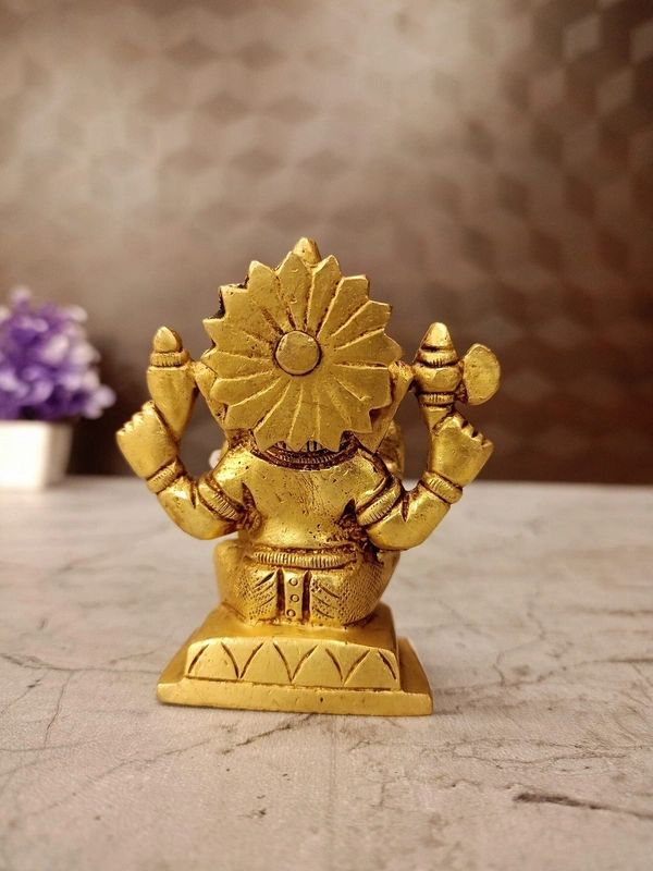 Brass Ganesha Idol / blessings, wisdom, and prosperity / Antique And handicraft Idol 