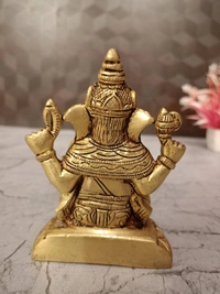 Buy Brass Superfine Ganesha Statue For Pooja / Pure Antique And Handicraft Idol 