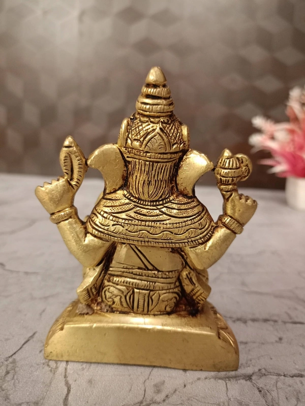 Buy Brass Superfine Ganesha Statue For Pooja / Pure Antique And Handicraft Idol 