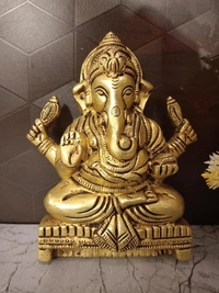 DecorsOne Brass Ganesha Wall Mount 6"