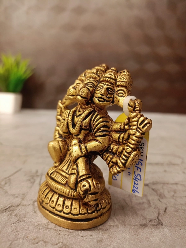 Brass Small Panjamuga Hanuman Idol