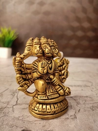 Brass Small Panjamuga Hanuman Idol