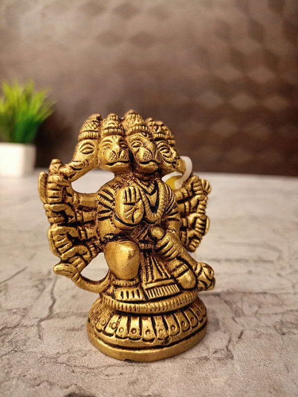 Brass Small Panjamuga Hanuman Idol