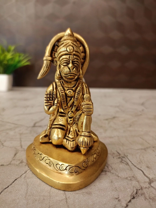 Brass Hanuman Statue