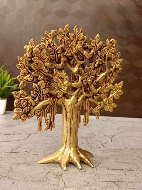DecorsOne Brass Karpagavirsham Tree For Pooja, Home Decor 8″