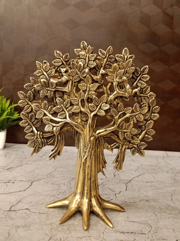 DecorsOne Brass Kalpavriksha Tree With Stand 10″