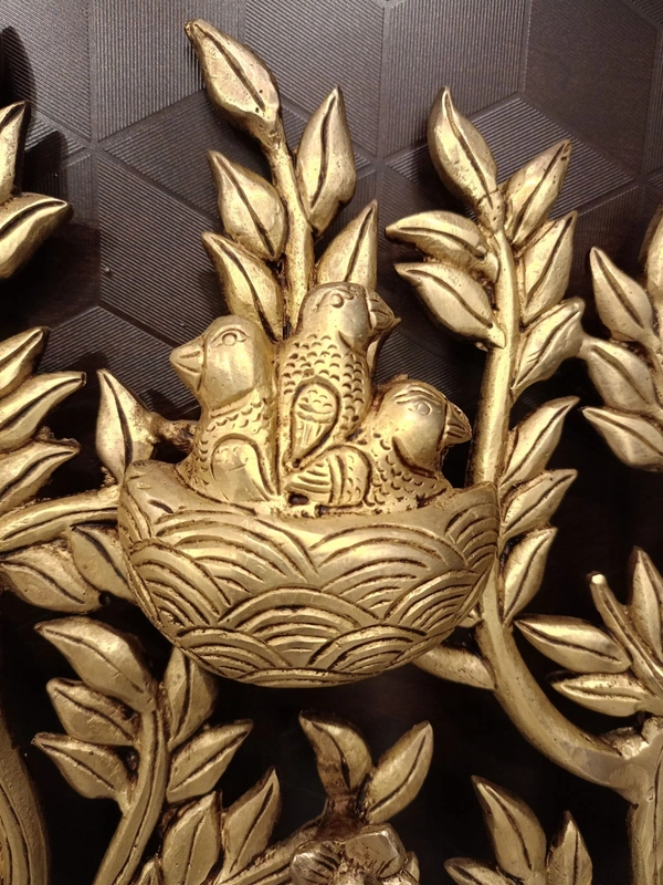 Buy Superfine Brass Kalpvriksha Tree Wall Mount , Handicraft & Antique