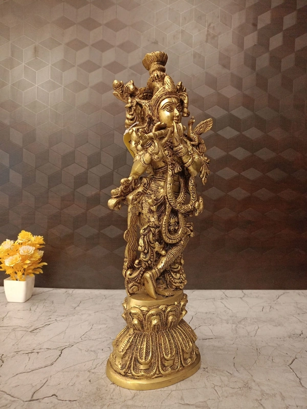 Buy Brass Superfine Lord Krishna Idol
