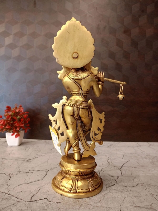 Brass Lord Krishna Idol God of Compassion, Protection, and Love / Buy Premium Brass Krishna Idol For Pooja,Home decor at Best Price