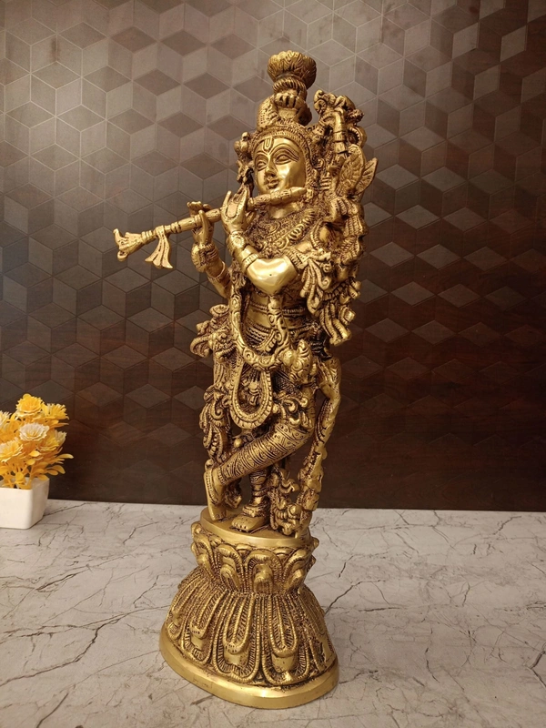 Buy Brass Superfine Lord Krishna Idol