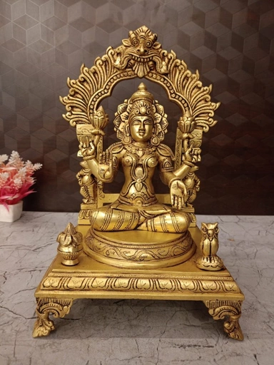 Brass Lakshmi Idol